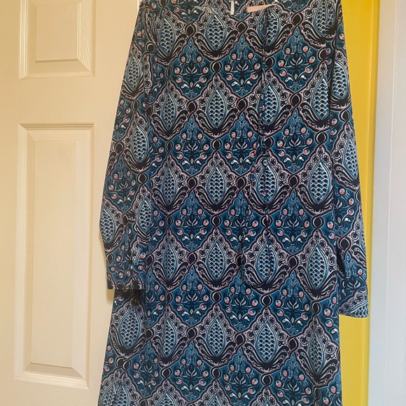 LOFT Multicolor Geometric Print Dress.  Size Medium. - Picture 7 of 7